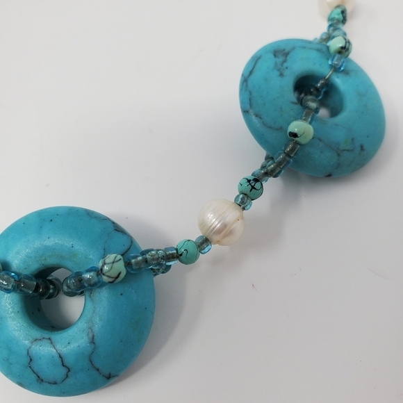 Turquoise Statement Necklace - Picture 3 of 16